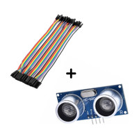 shatam Ultrasonic Sensor+Female to female Jumper/ Breadboard wire combo Electronic Components Electronic Hobby Kit