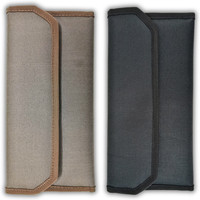 Ransh Enterprises Nylon Cheque Book Holder Travel Vehicle Document Organizer(Set Of 2, Black & Brown)