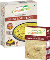 wheafree Gluten Free Sorghum Sooji (400g) & Missi Roti Flour (1Kg) Combo Pack Combo(Sorghum Sooji: 400g, Missi Roti Flour: 1Kg)