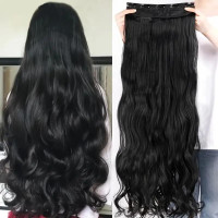 iFkart Long Beautiful Wig Curly  Extension For Women & Girls ( 26 inch ) Hair Extension