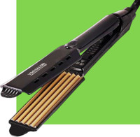 V&G Professional Professional Hair Crimping Styler Machine with Steam Iron for Women Hair Styler(BLACK GREEN)
