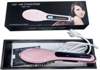 ENMORA Professional Electric Hair Straightener Brush With LCD Screen DSF38 Professional Electric Hair Straightener Brush With LCD Screen DSF38 Hair Straightener(Multicolor)