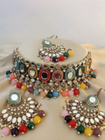 bwon Alloy Gold-plated Multicolor Jewellery Set(Pack of 1)