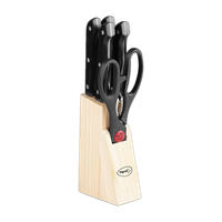 Pigeon 6 Pc Stainless Steel Knife Set Shears Kitchen Tool