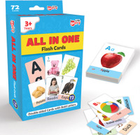 Little Berry All in One Flash Cards for Kids - 72 Flashcards | Learning Toy for Boys & Girls(Multicolor)