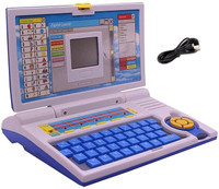 NAMANSHU TEX Learner Laptop Computer Toy with Mouse for Kids Above 3 Years 20 Fun Activity(Blue)