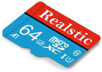 Realstic 128GB-Rl-mmc-A9 Ultra 128 GB MicroSDXC Class 10 130 MB/s  Memory Card Compatible with Camera, Computer, Mobile, Tablet