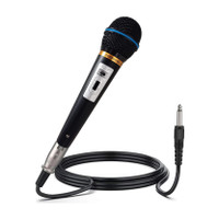 darkingwings Professional Dynamic Mic Cardioid Vocal Multi-Purpose Microphones with XLR Cable 100(Shine Black)