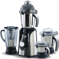USHA With 5 Year warranty On Motor 800 W Mixer Grinder(Mixer | 4 Jars | Black and Stainless Steel)