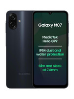 Samsung Galaxy M07 (Black, 64 GB)(4 GB RAM)