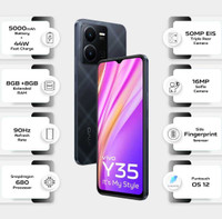 MAHADEVMOBILE VVO Y35 (Agate Black, 128 GB)(8 GB RAM)