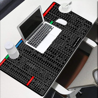 DARSHANAM WORLD Keyboard Mat, Mouse Pad Shortcut Keys Desk Mats for Office Non Slip Base Mousepad(Black)