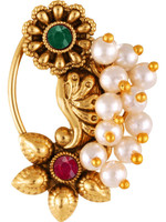 house of common Cubic Zirconia Gold-plated Plated Alloy Nose Stud