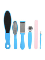 SBE Foot File Set Dead Hard Skin Callus Remover Scraper Pedicure Rasp Tools Portable Cuticle Pusher Nail Foot Care Tool(200 g, Set of 7)