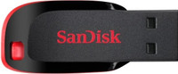 SanDisk Cruze Blade SDCZ50 128 GB Pen Drive Compatible with Desktop Computer, Laptop, Television USB 2.0 Plastic Case(Red, Black)