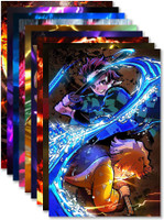 Anime poster Set of 10 Mix Anime Wall Posters for Room Size A4 Fine Art Print(11.69 inch X 8.11 inch, Unframed)