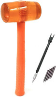 KIESH THC05 Rubber Mallet Tile Hammer with Tile Cutter Pencil Soft Face Hammer for Tiles Mallet(0.3 kg)