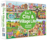 Ratnas City & Village Life Jigsaw Puzzle for Kids(140 Pieces) (1578)(140 Pieces)