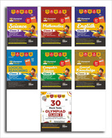 Combo Class 2 (set of 7 books) Olympiad Champs Science, Mathematics, English, Logical Reasoning, Computer Science (Cyber) & GK with 30 Mock Tests 4th Edition(Paperback, Disha Experts)