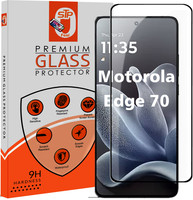 STP FEEL Tempered Glass Guard for Moto Edge 70 5G Premium Screen Protector Guard with Easy Installation Kit(Pack of 1)