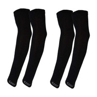 Homeistic Applience Cotton UV Protection Arm Sleeves/Hand Socks - Fingerless, Sun Protection Gloves Gym & Fitness Gloves(Black)