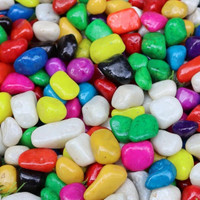 Omiyage Multi-Color Stones Decorative-Perfect for Home Decor,Garden,AquariumDecor(500Gm) Polished Asymmetrical Marble Pebbles(Multicolor 500 g)