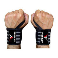 VICTORY Wrap Gym & Fitness Gloves(Grey)