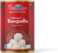 Heeralal's Rasgulla 1Kg Spongy 20 Pcs Per Can | Zero Preservative(1000 g)