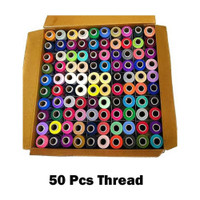 NEWBOOKEY Multicolor Thread(150 m Pack of50)