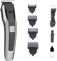 Nka 538 Original Rechargeable Cordless Premium Quality Hair Trimmer 60 min  Runtime 4 Length Settings(Black, Grey)