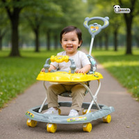 PANDA BABY PRODUCTS Musical Activity Walker With Parent Rod(Yellow)