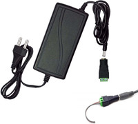 Care N Touch 12V 5A 60W AC DC Power Supply Adapter (60 Watt) DC Converter LED Driver Lighting Transformer for 12 V 5 A Flexible LED Tape Strip Light Include a Screw Terminal DC Power Connector Worldwide Adaptor(Black)