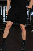 CULISH Self Design Men Black Compression Shorts