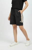 Fashion Striped Men & Women Black Basic Shorts