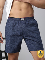 LEVI'S Self Design Men Blue Boxer Shorts