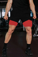 CULISH Self Design Men Red Compression Shorts