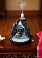 Subhanjali Lord Adiyogi Shiva Statue Showpiece I With 10 cented Cone(Polyresin, Black) Decorative Showpiece  -  12 cm(Polyresin, Black)