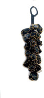 Sacred Sutra Black Tourmaline Rough Chunks for Home Decor Vastu Decorative Showpiece  -  12 cm(Stone, Black)