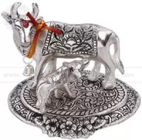 saubhary Decorative Showpiece  -  6 cm(Brass, Silver)