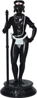 Prasanth Palani Dhandayuthapani Murugan PLA Plastic Idol | Aandi kolam | (6 INCHES) Decorative Showpiece  -  15 cm(Plastic, Black)