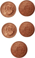 Govindam Pure Copper Coins for Puja - Tambe Ka Sikka for Vastu, Wealth, Prosperity Decorative Showpiece  -  2.5 cm(Copper, Copper)