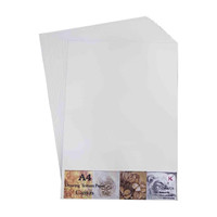 KTrading A4 Coral Canvas Paper Milky White Drawing Texture (10 pcs) Silhouette Paper Sheet(15 cm  x  5.7 cm)