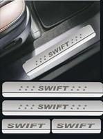 SNENTERPRISES Sill Plate/Door Foot Step in Stainless Steel. For SWIFT (Set of 4 Pcs) Door Sill Plate