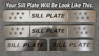 Carcool Sill Plate/Door Foot Step In Stainless Fiesta ( Set Of 4 Psc. ) Door Sill Plate