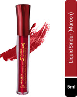 KEYA SETH AROMATHERAPY Aromatic100% Natural Liquid Sindoor Maroon with Sponge-Tip- Applicator- Long lasting Chemical free & Waterproof with Floral Pigment-5ml Sindur(Maroon)