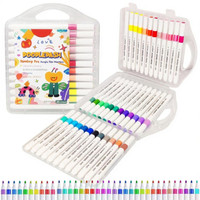 Jaravik Acrylic Paint Markers – Set of 36 Vibrant Colors, Permanent Water-Based Marker Pens for Rock Painting, DIY Crafts, Canvas, Glass & More Super Fine Nib Sketch Pens(Set of 36, Multicolor)