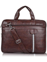 ZipCraze Brown Messenger Bag - Laptop Bag for Men, PU Leather Expandable Office Bag for Men, 15.6 inches