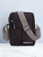 Straplt Black Sling Bag Cross Body Messenger for Men & Women