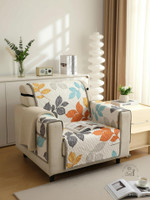 Jai krishna Polycotton 1 Seater Sofa Floral Cover(Pack of 1 Multicolor)