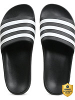 ADIDAS Unisex Adilette Aqua Slides(Black , 10)